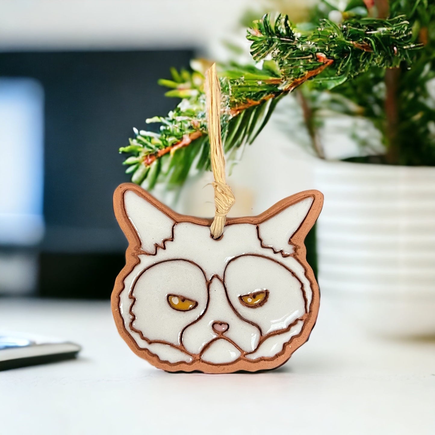 Grumpy Cat Ornament (color variations)