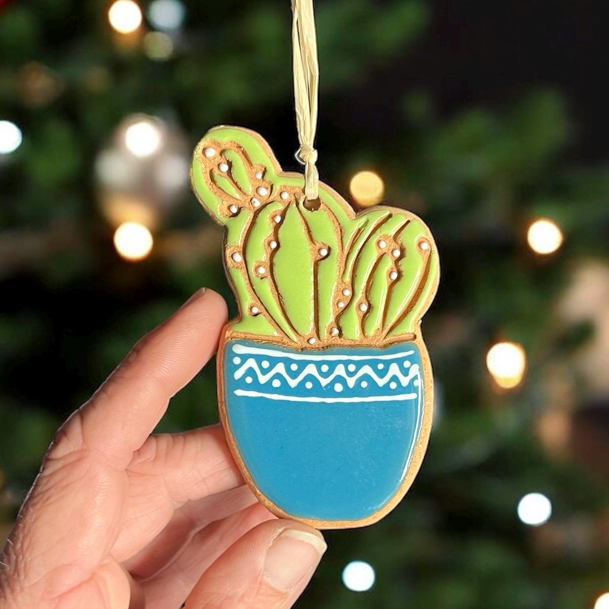 Potted Cactus Ornament