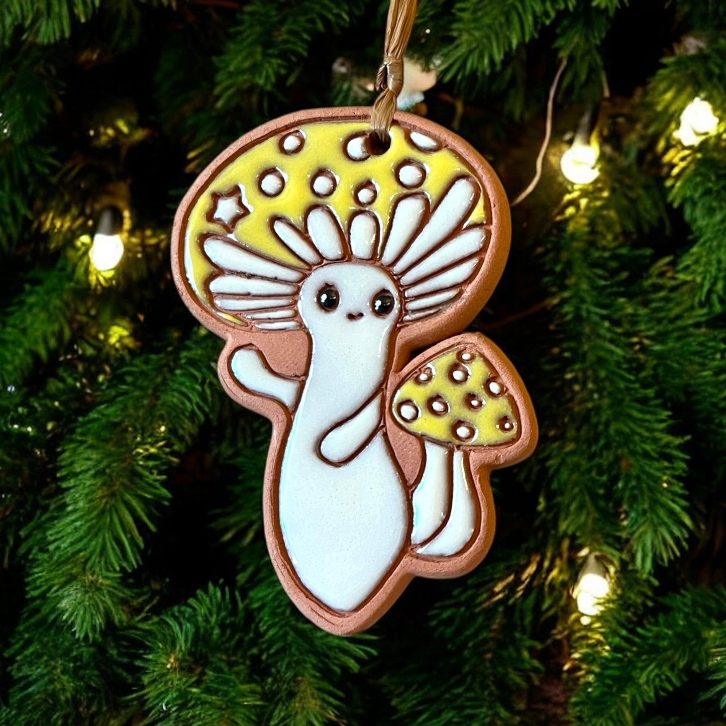 Happy Dancing Mushroom Ornament (color variations)