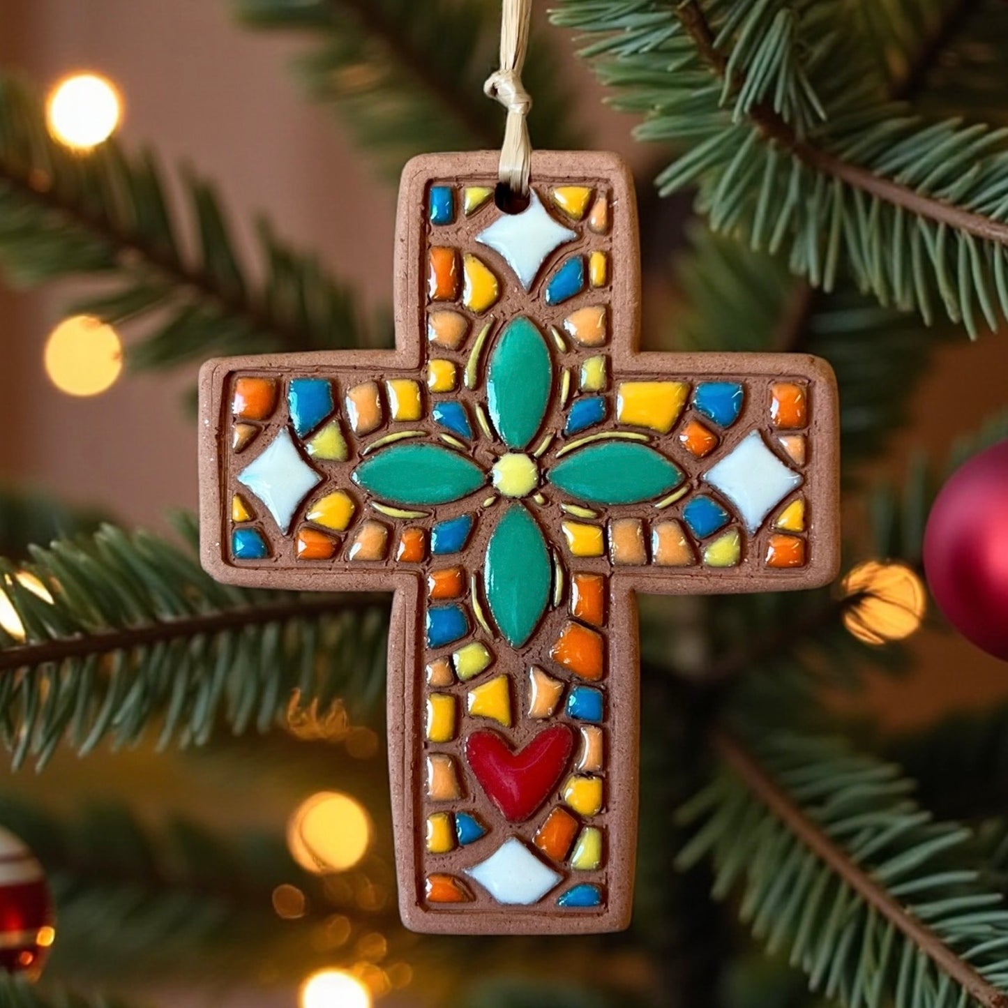 “Mosaic” Ceramic Cross