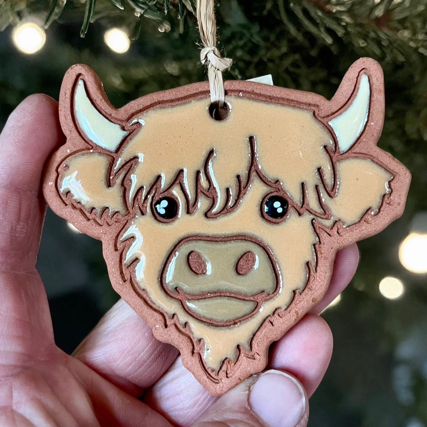 Horned Highlands Cow Ornament