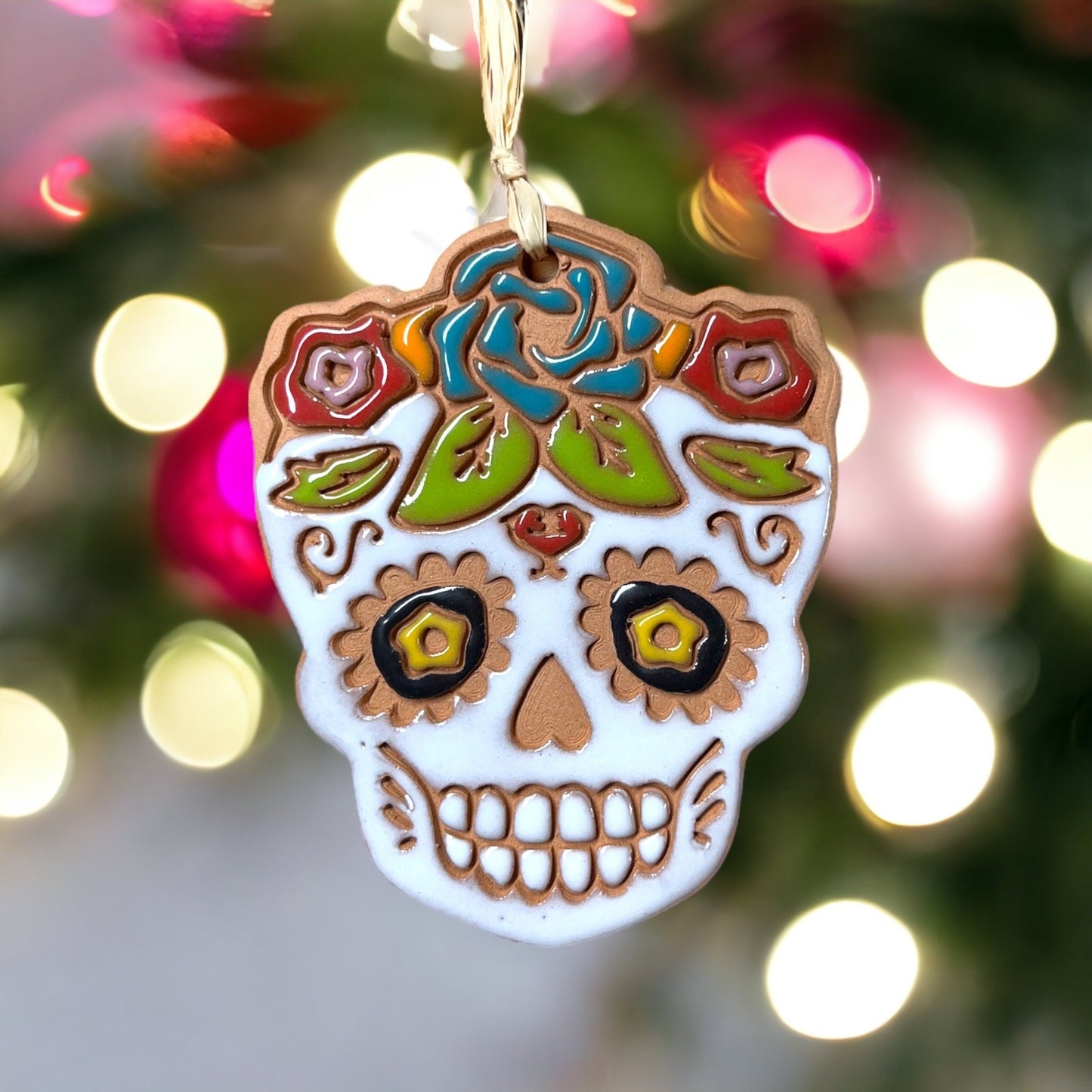Sugar Skull Ornament (color variations)