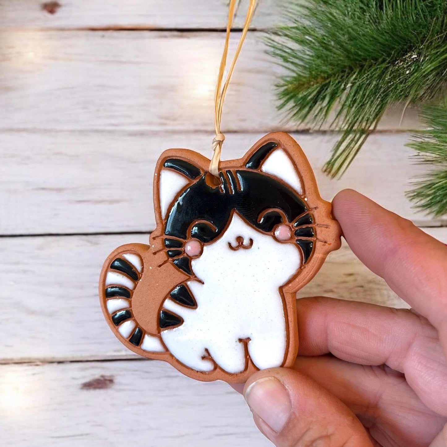Kawaii Kitty Cat Ornament (color variations)