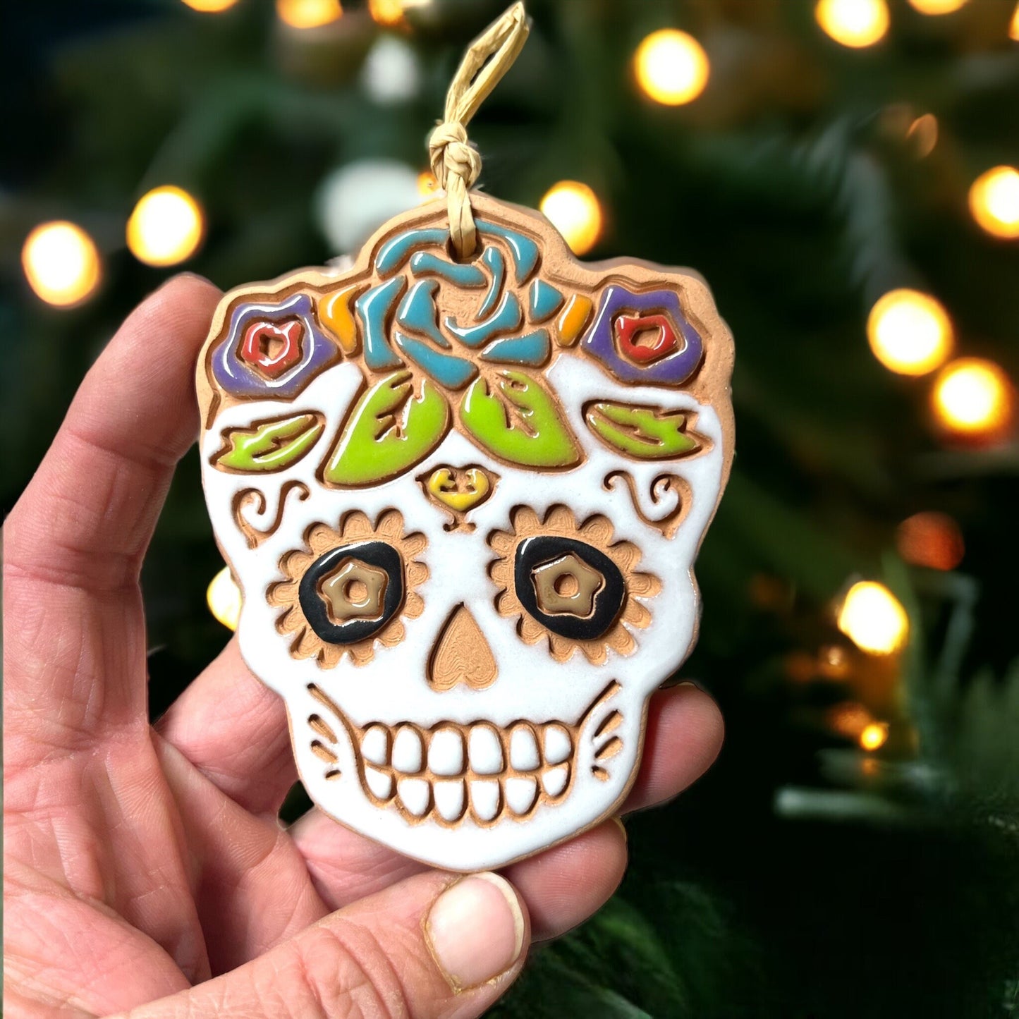 Sugar Skull Ornament (color variations)