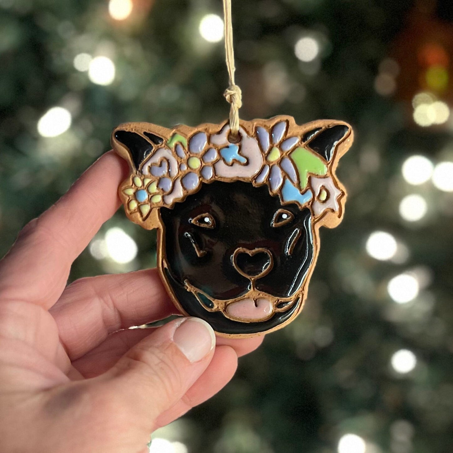 Pit Bull Ornament (color variations)