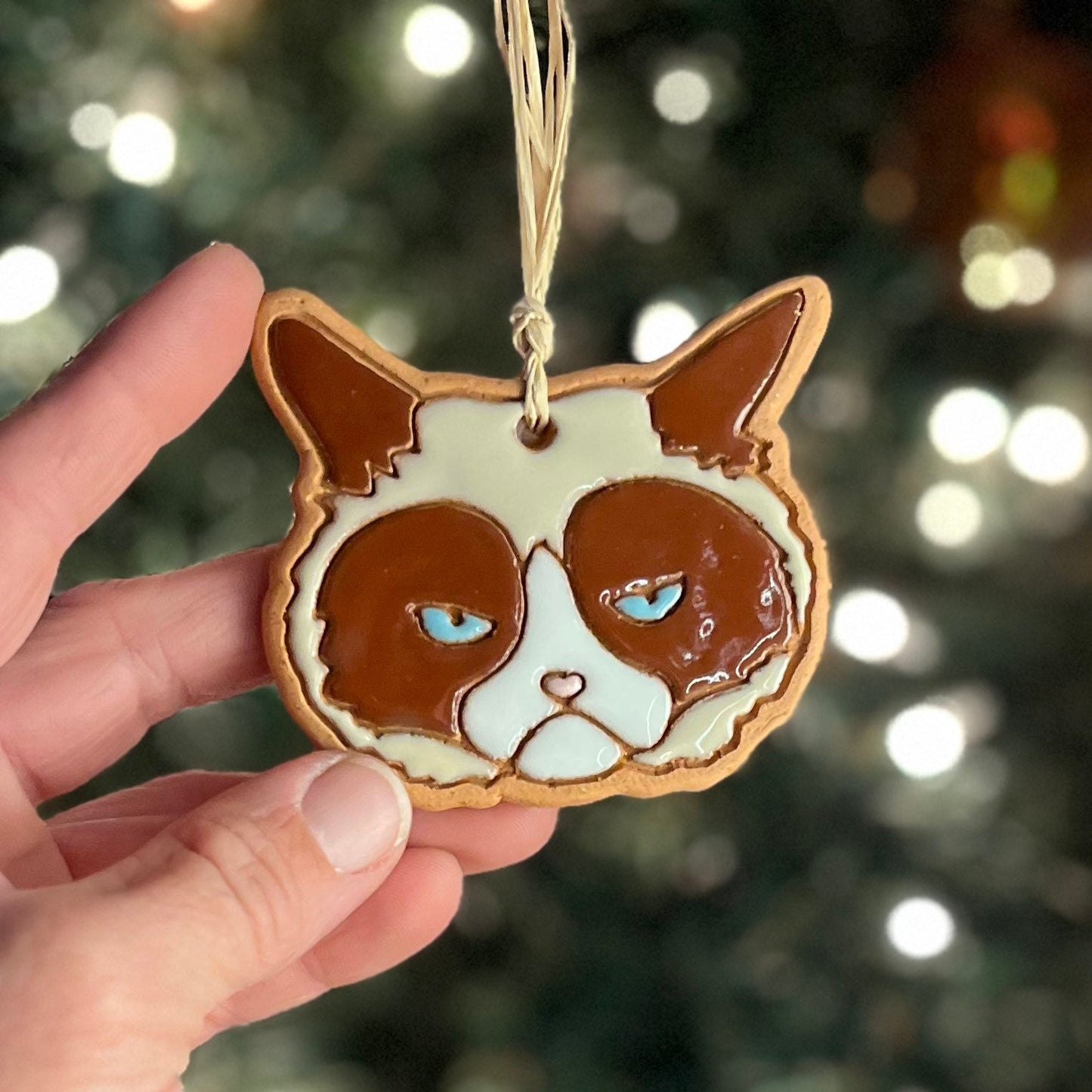 Grumpy Cat Ornament (color variations)