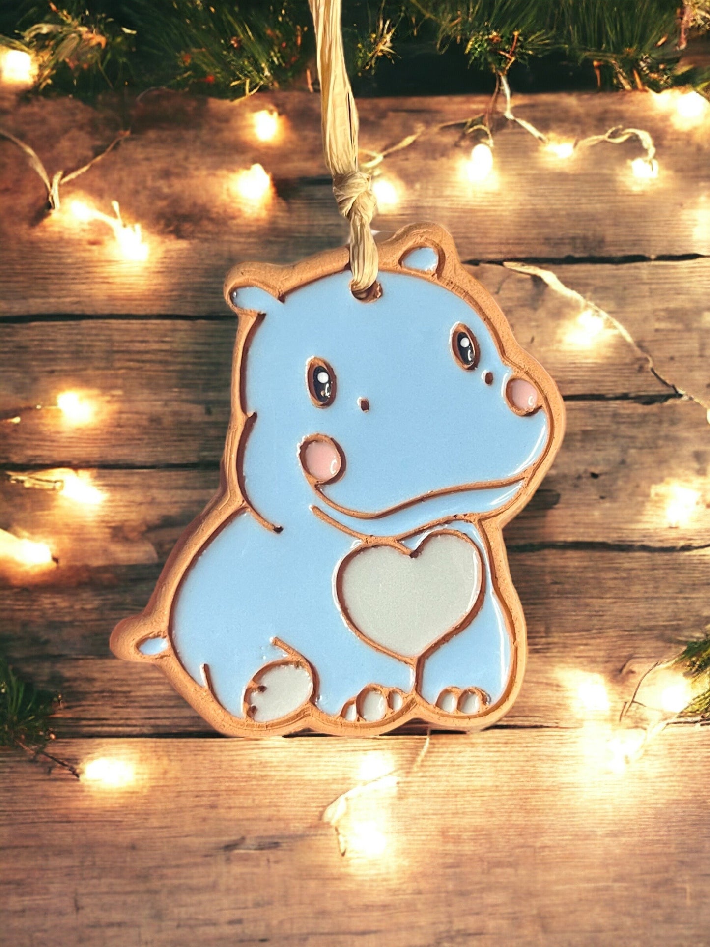 Hippopotamus Ornament (color variations)