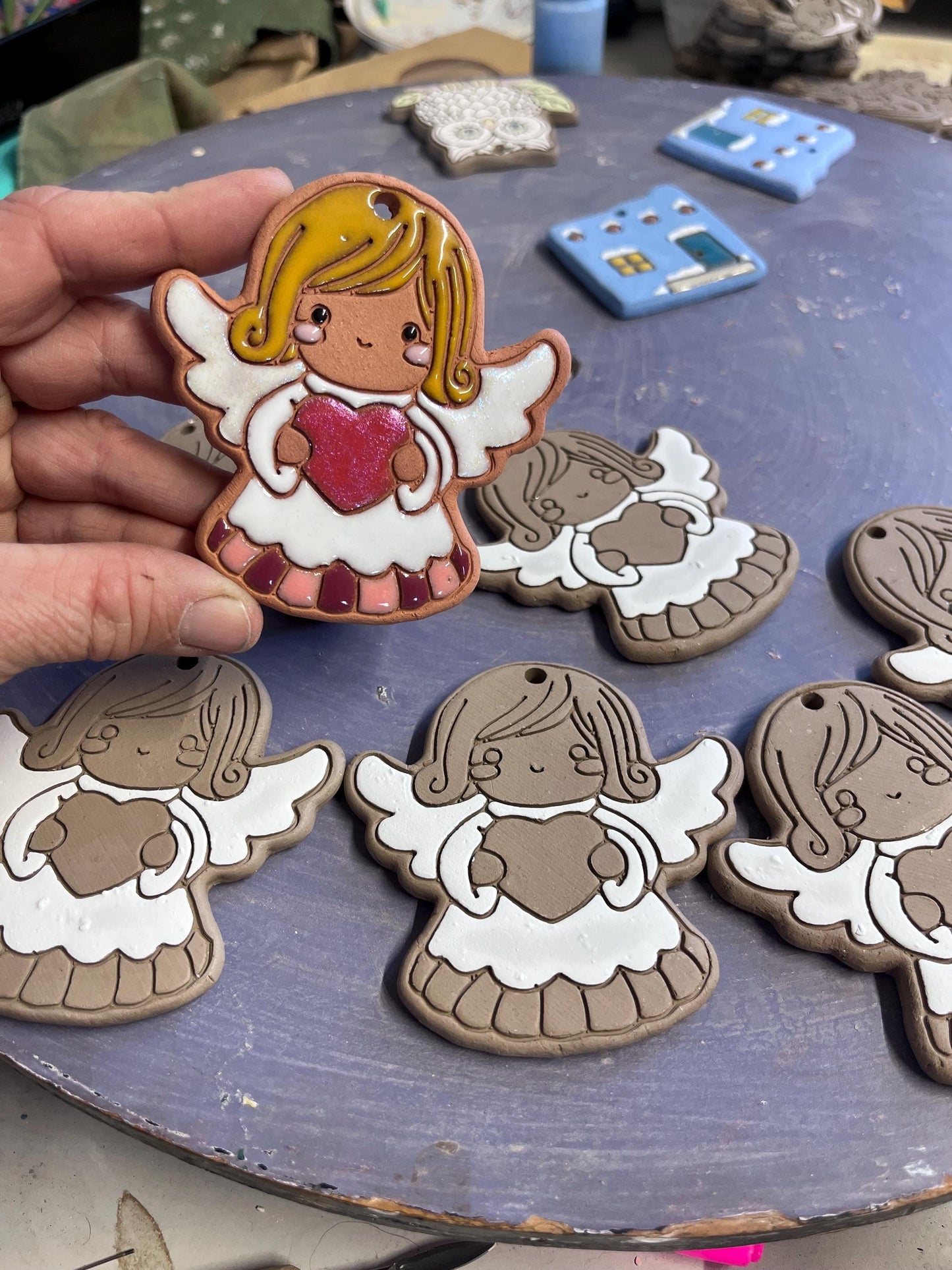 Pre-order Girl Angel Ornament (color variations)