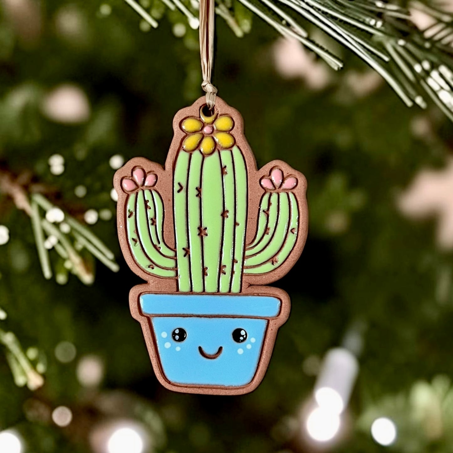 Happy Saguaro Cactus Ornament