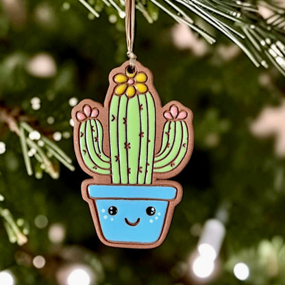 Happy Saguaro Cactus Ornament