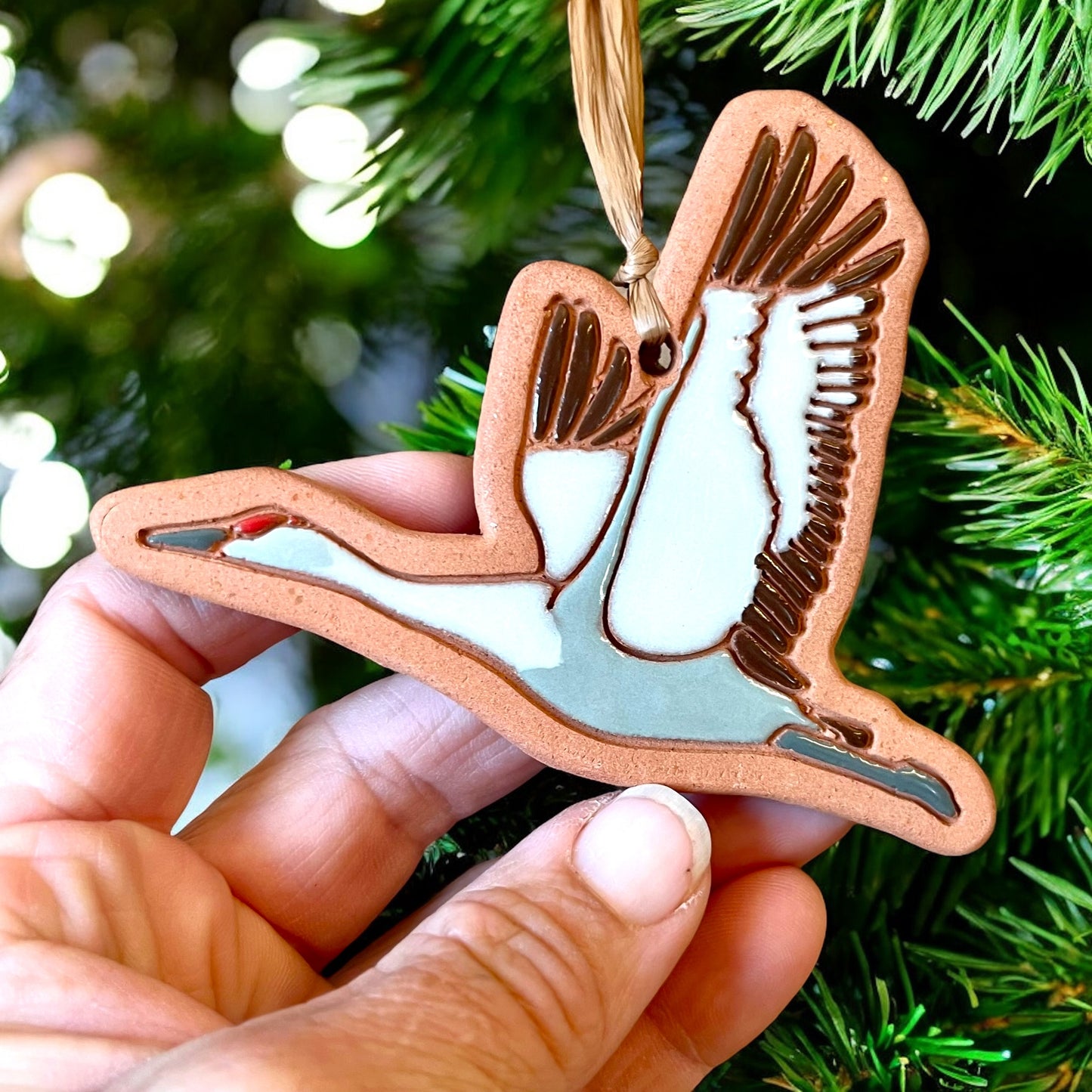 Flying Crane Ornament