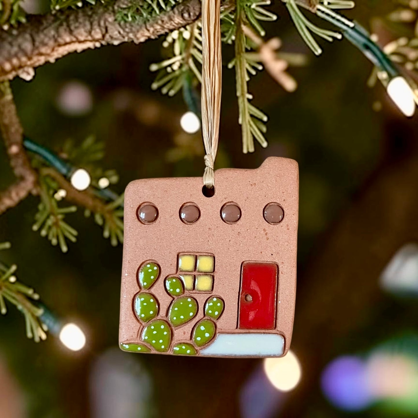 Cactus Adobe Ornament (color variations)
