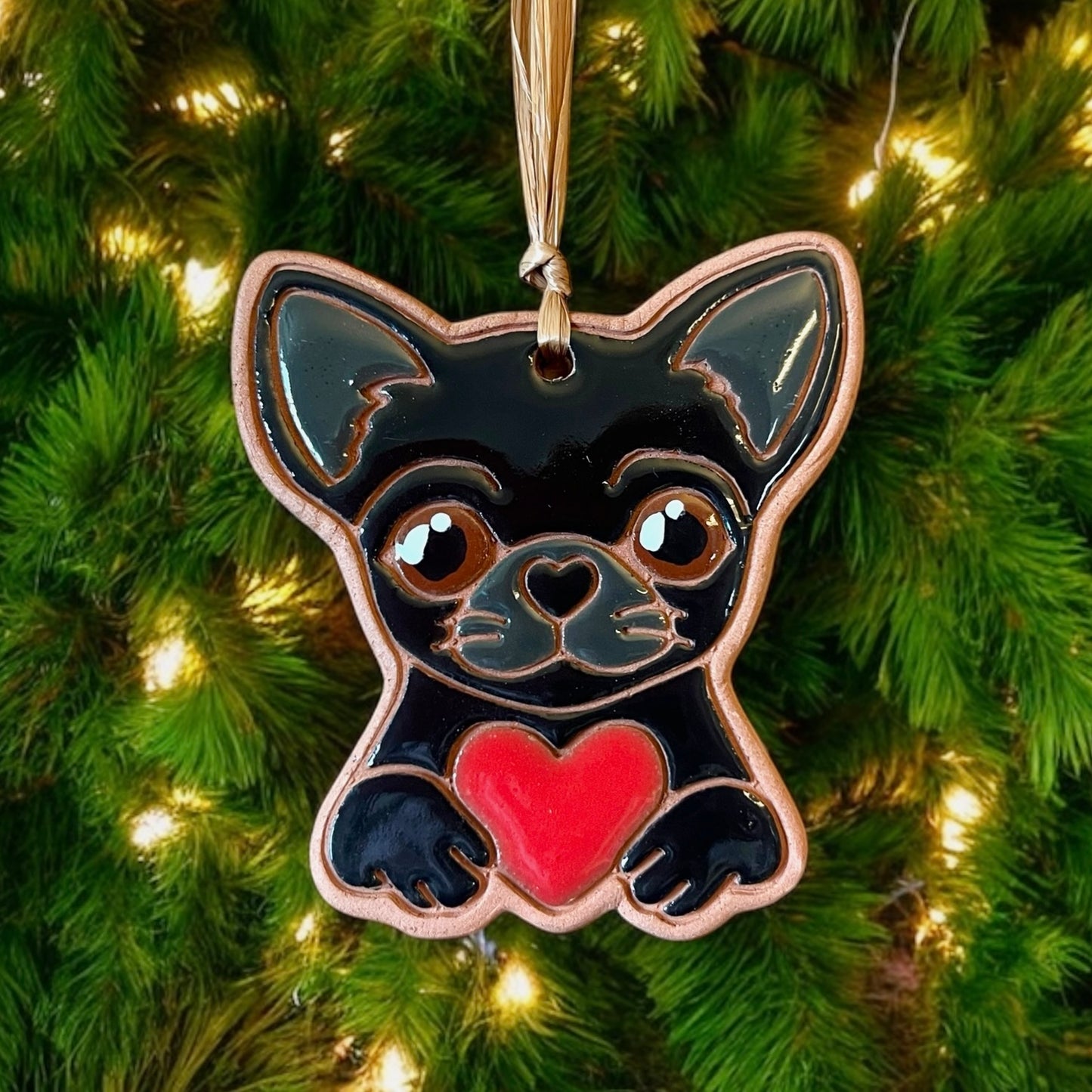 Chihuahua with Heart Ornament (color variations)