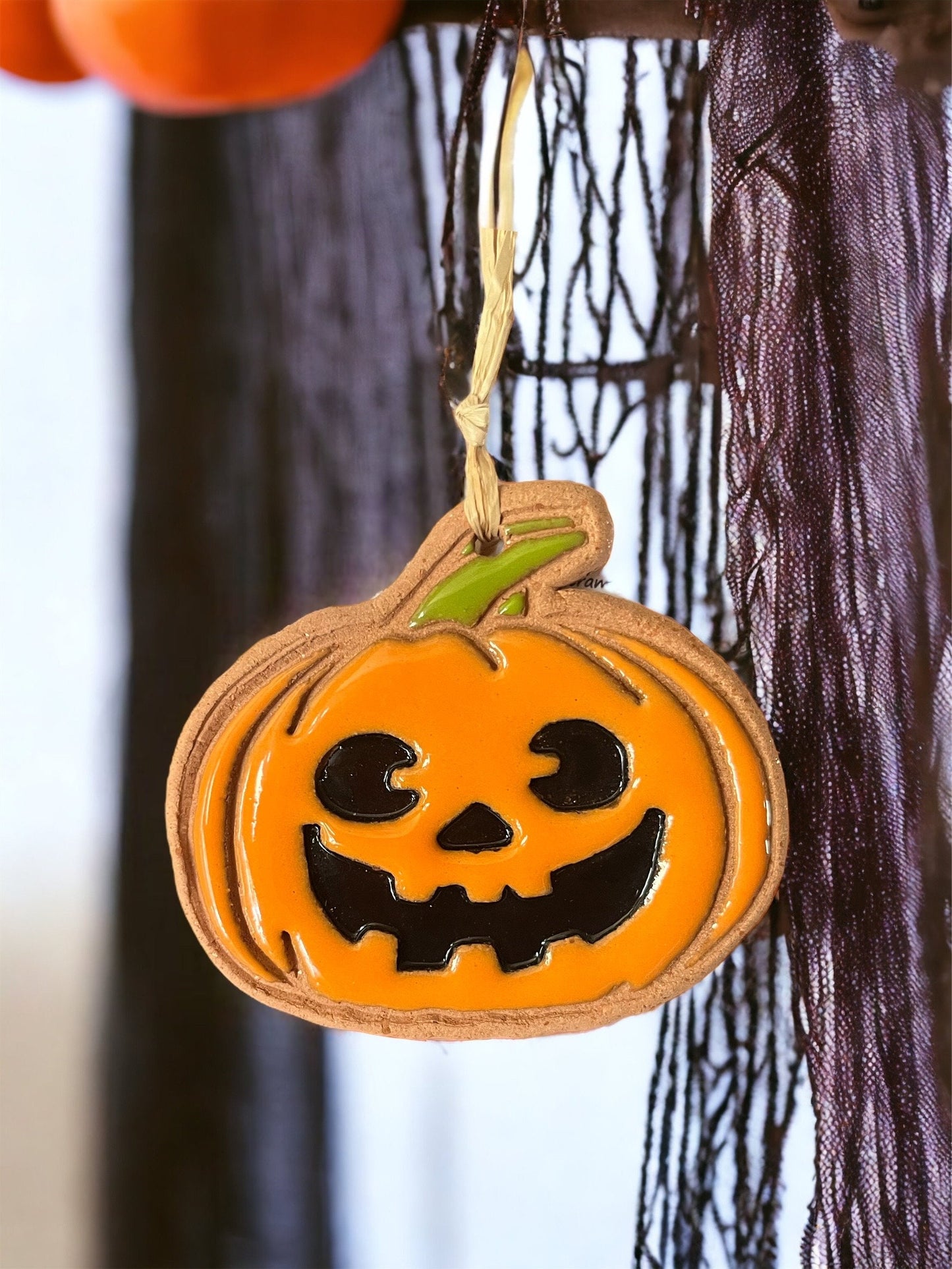 Jack-o-Lantern Pumpkin Halloween Ornament