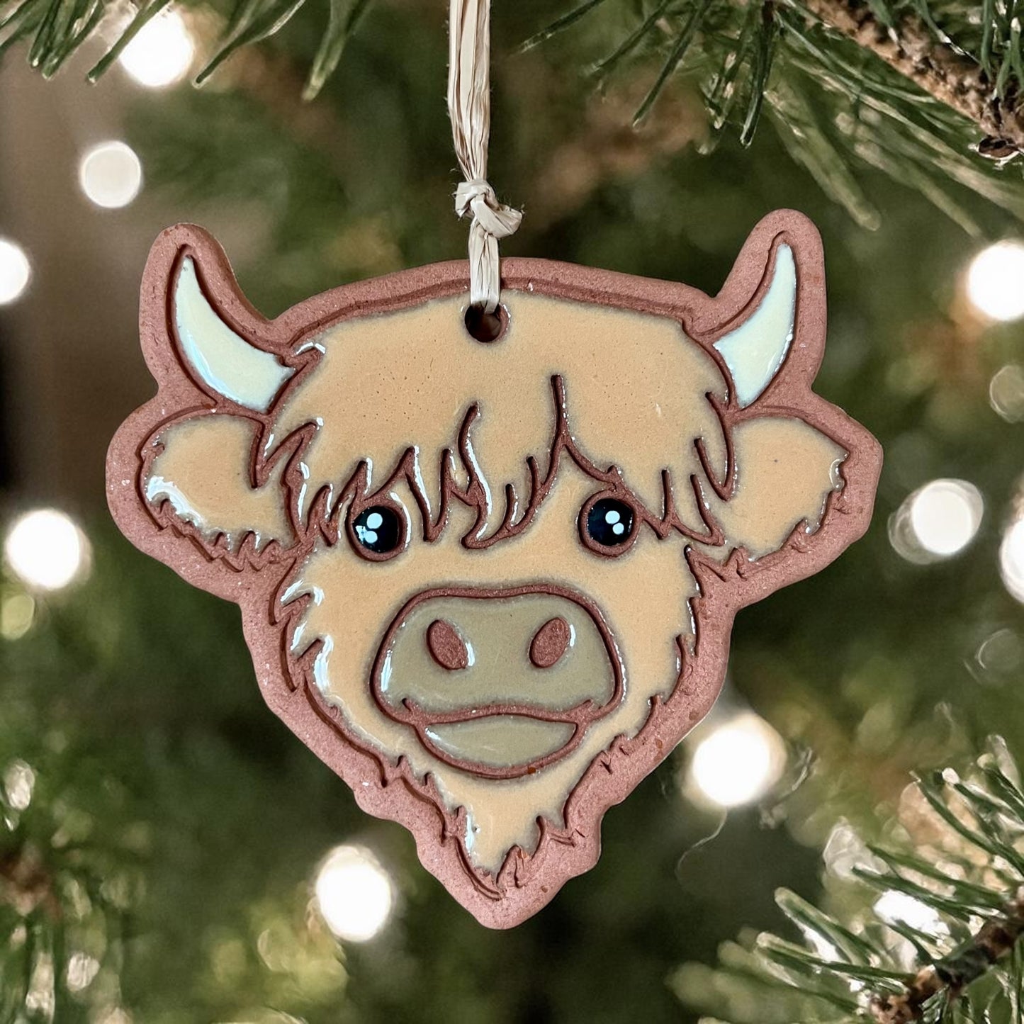 Horned Highlands Cow Ornament
