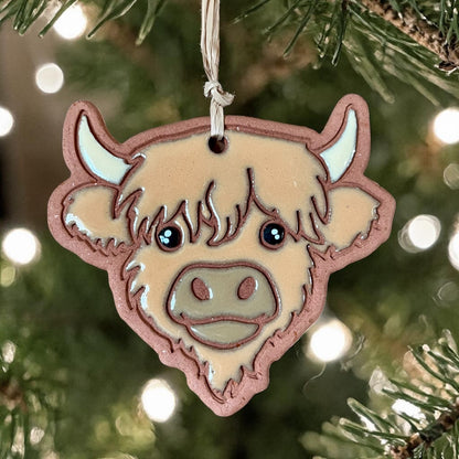 Horned Highlands Cow Ornament