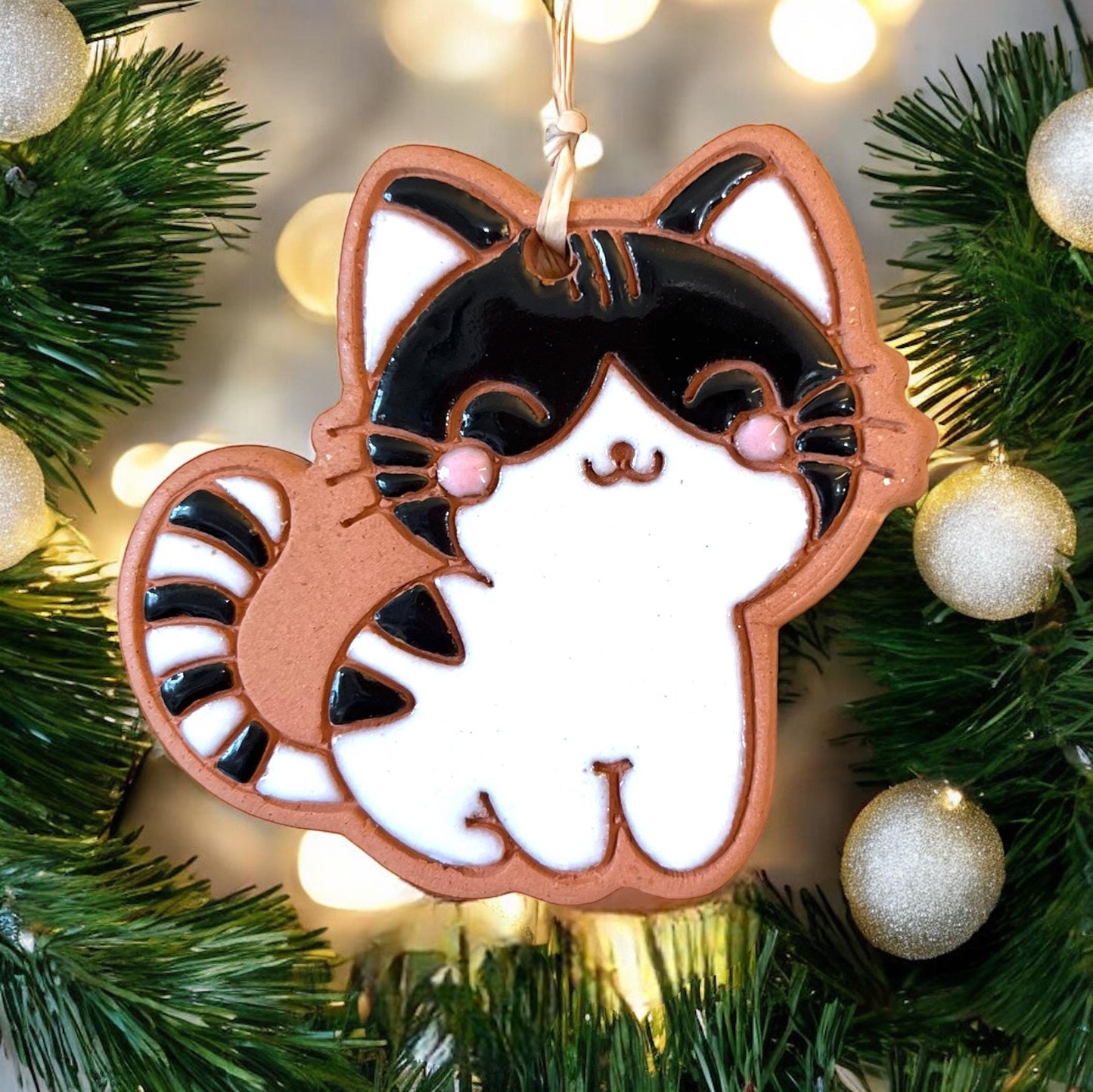 Kawaii Kitty Cat Ornament (color variations)