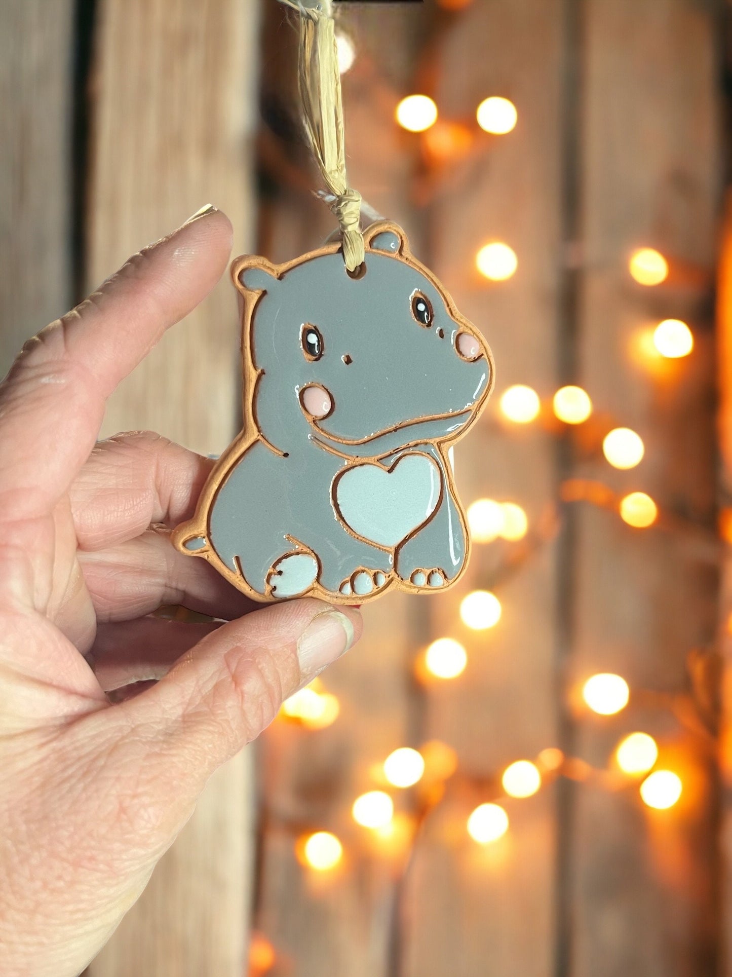 Hippopotamus Ornament (color variations)