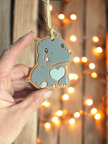 Hippopotamus Ornament (color variations)
