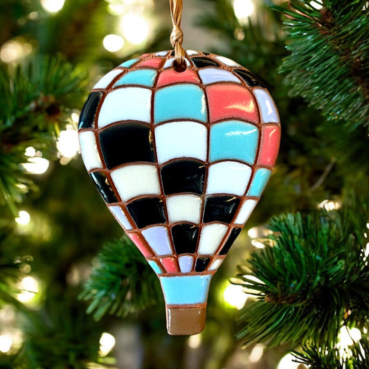 Quilted Jailhouse Hot Air Balloon Ornament
