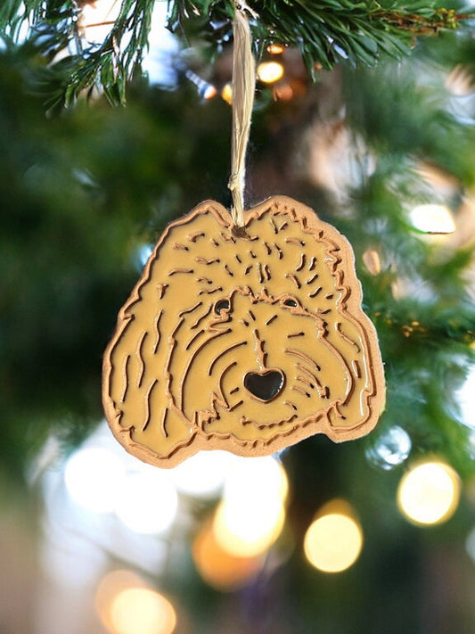 Doodle Dog Ornament (color variations)