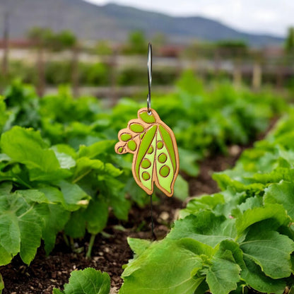 Sweet Pea Garden Marker Ornament w/ Wire Stake