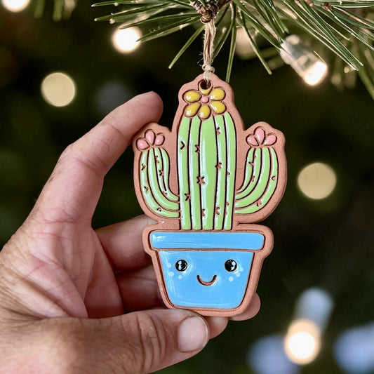 Happy Saguaro Cactus Ornament