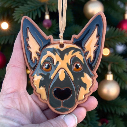 German Shepard Dog Ornament (color variations)