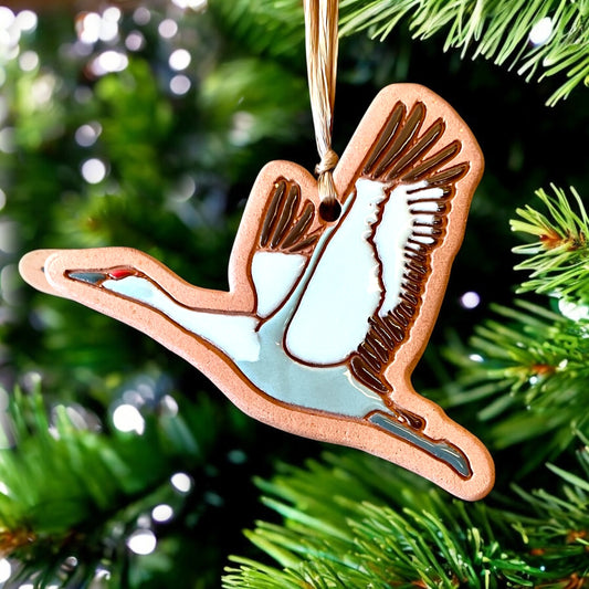 Flying Crane Ornament