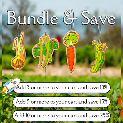 Cucumber Garden Marker Ornament w/ Wire Stake
