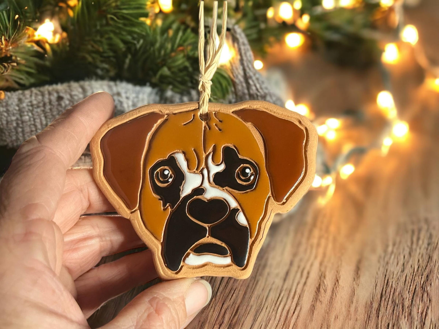 Boxer Dog Ornament