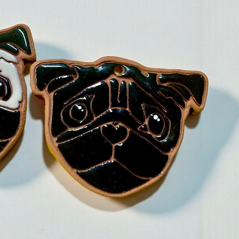 Pug Dog Ornament (color variations)