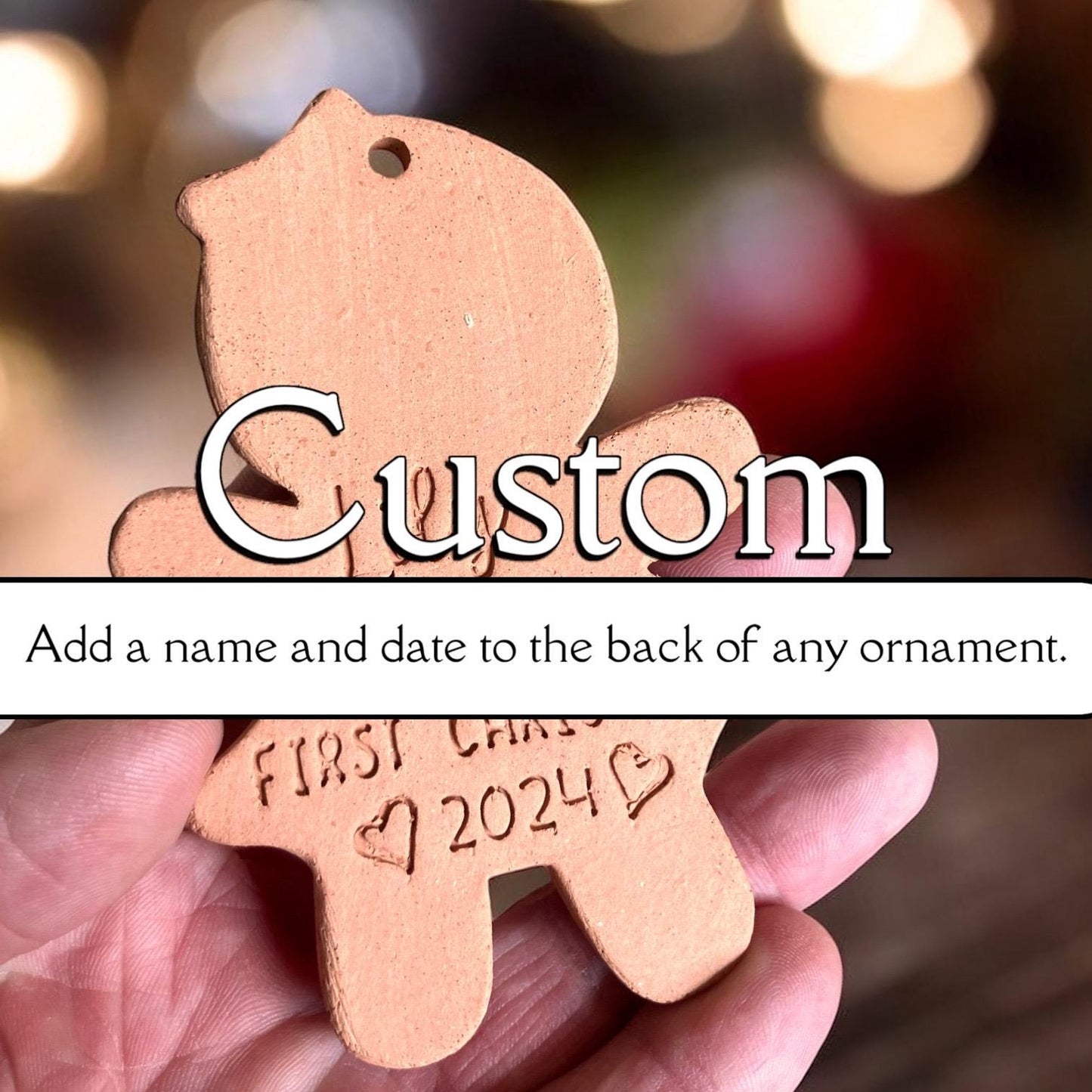 Custom Stamp for the Back of Your Ornament