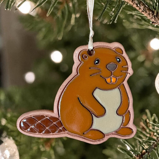 Cute Beaver Ornament