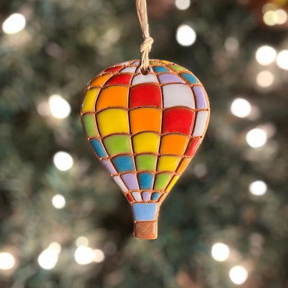 Hot Air Balloon Ornament (color variations)