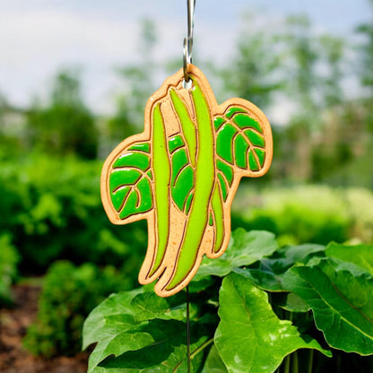 Green Bean Garden Marker Ornament w/ Wire Stake