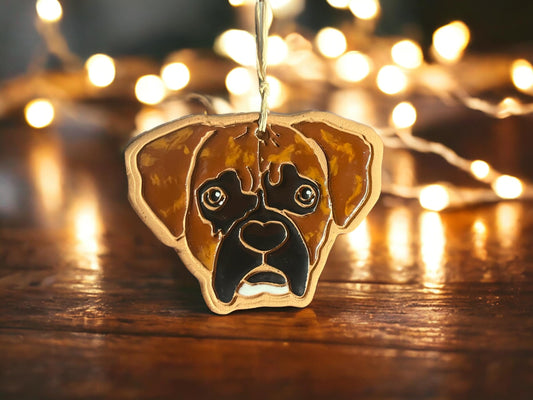 Brindle Boxer Ornament
