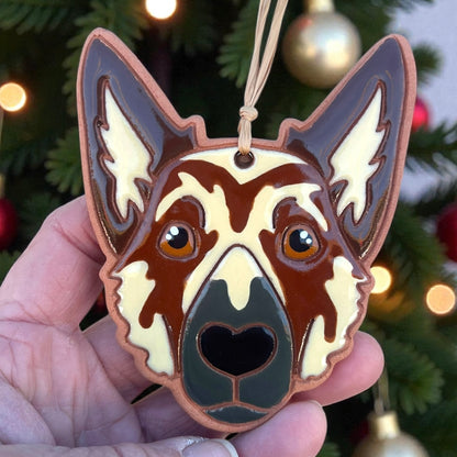 German Shepard Dog Ornament (color variations)