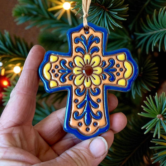 Talavera Flower Cross #21