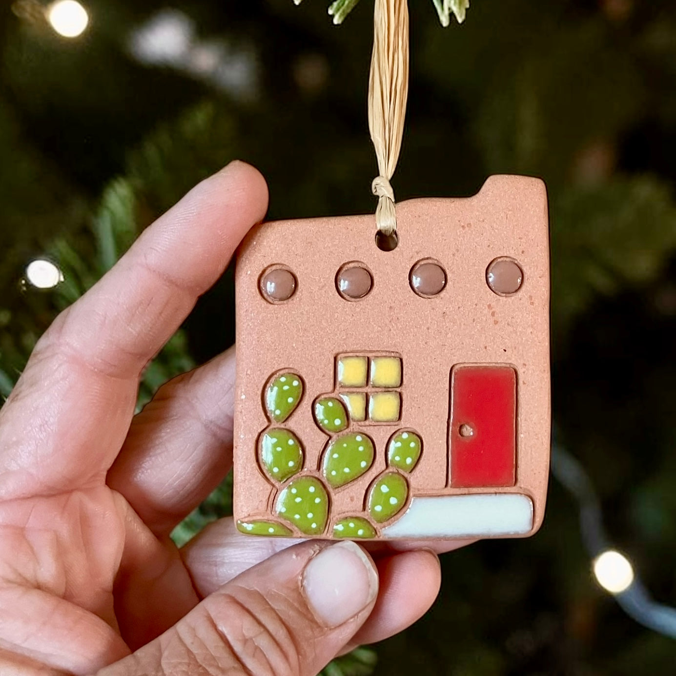 Cactus Adobe Ornament (color variations)