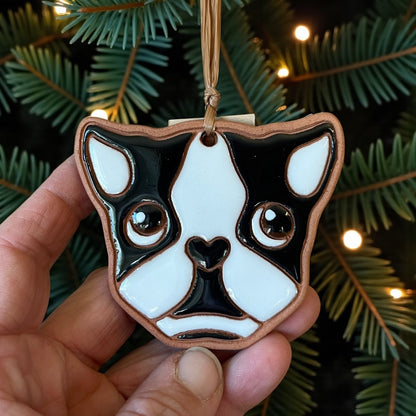 Frenchy or Boston Terrier Dog Ornament