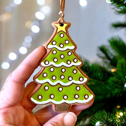 Classic Snowy Christmas Tree Ornament