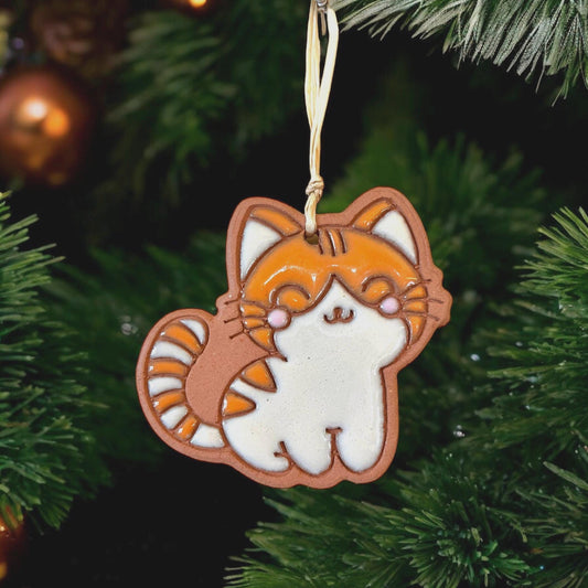 Kawaii Kitty Cat Ornament (color variations)