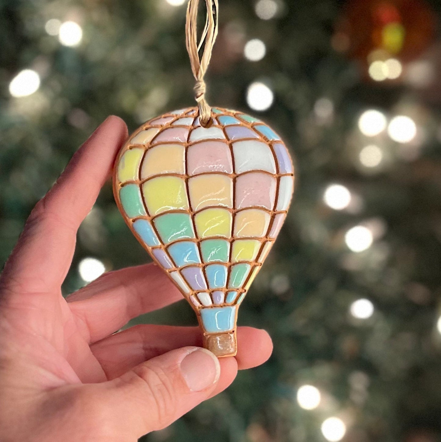 Hot Air Balloon Ornament (color variations)