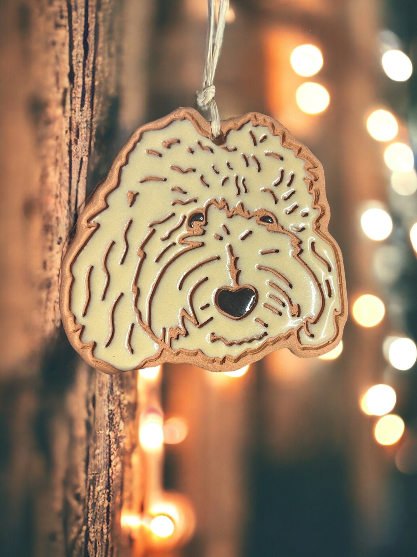 Doodle Dog Ornament (color variations)