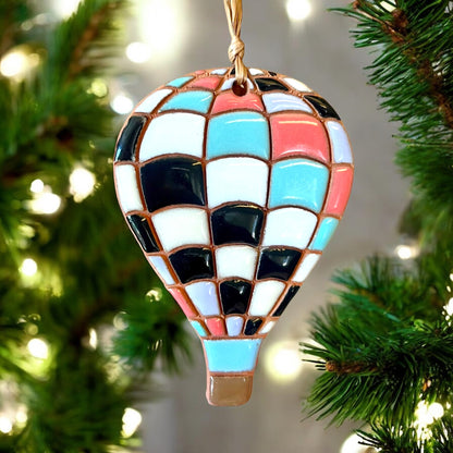 Quilted Jailhouse Hot Air Balloon Ornament