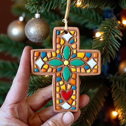 “Mosaic” Ceramic Cross