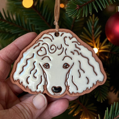 Poodle or Mini Poodle Ornament (color variations)