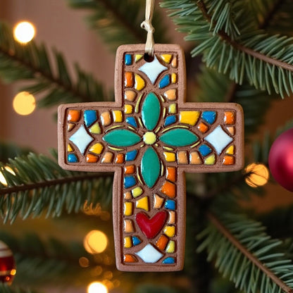 “Mosaic” Ceramic Cross