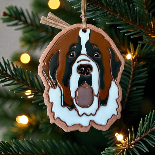 St. Bernard Dog Ornament